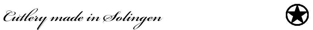Cutlery made in Solingen
