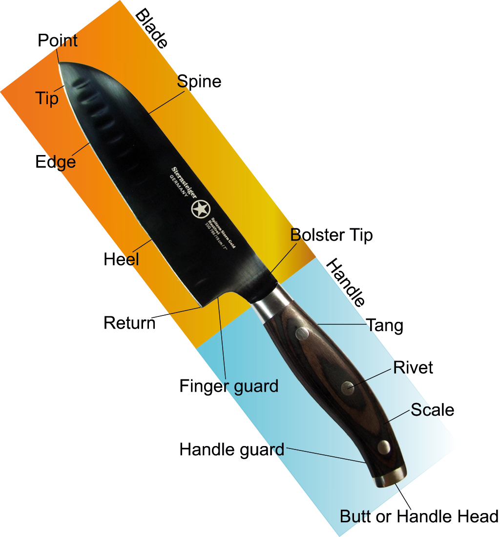 Illustration of Knife Components
