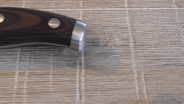 Santoku Knife with hollow Edge